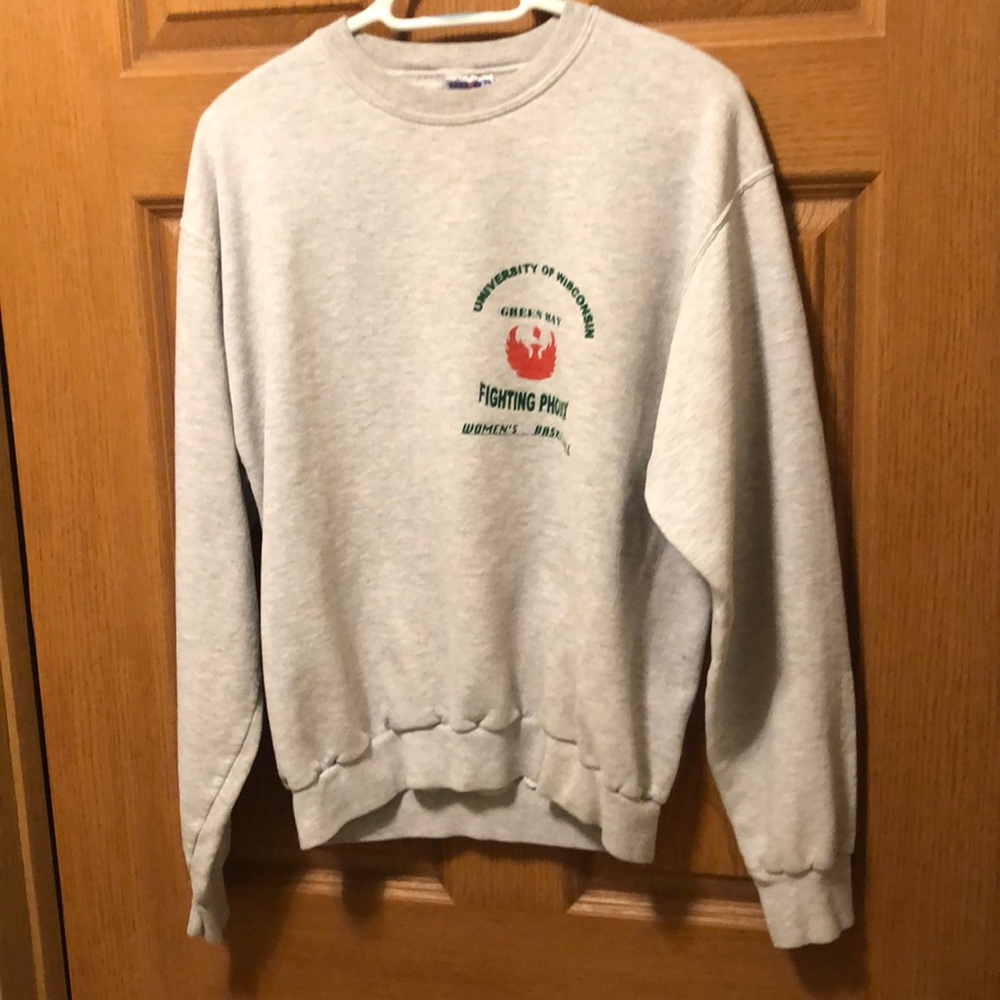 Uw-Green Bay Womens Basketball Crewneck Sweatshirt 90s Vintage